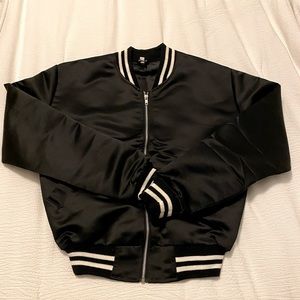Black varsity style jacket
